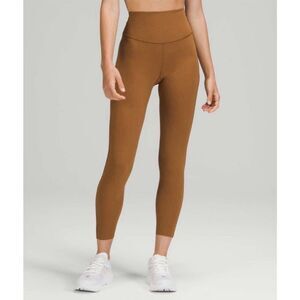Lululemon Base Pace High-Rise Tight 25” Copper Brown Women’s Size 4 Nulux Yoga